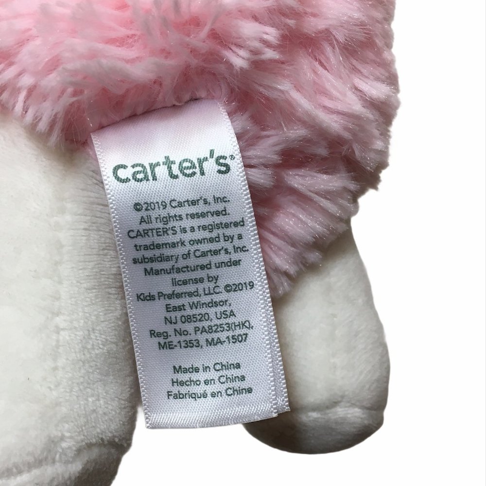 Carter’s Baby Llama Waggy Pink Musical Plush Toy - Picture 7 of 7